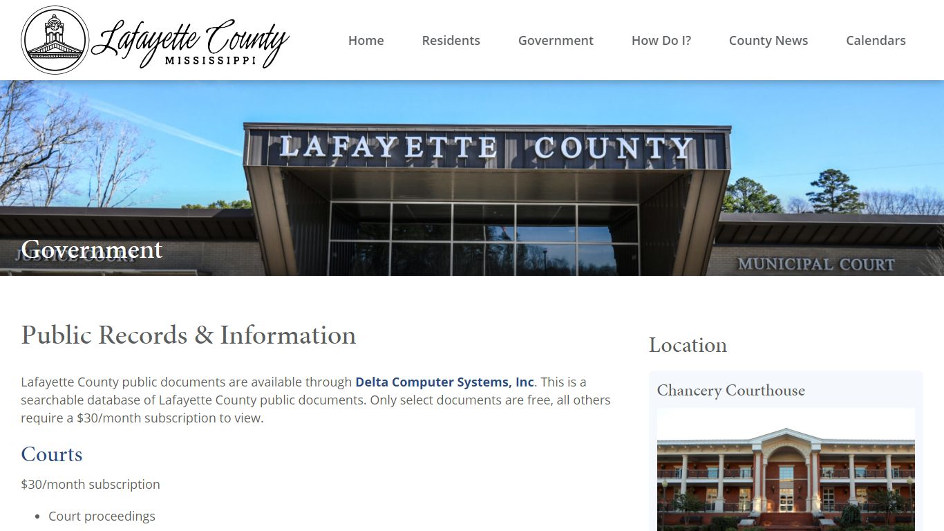 Public Records & Information - Lafayette County